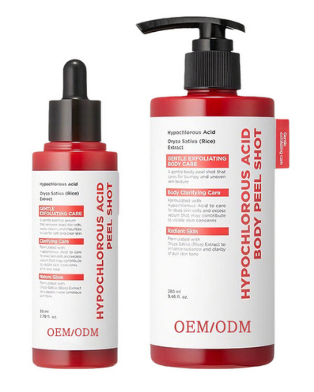 Kit Rostro + Cuerpo 2 sueros exfoliantes por 1985 ps